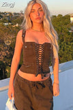 Summer New Women Army Green Safari Style Tops With Bandage Pockets Buttons&Chain Decoration Neutral Style