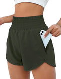 Women's Sports Shorts Quick-Dry Loose Leisure High-Waist Side Zipper Fitness Yoga Three-Point