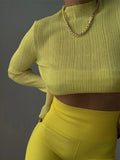 Fall Elegant See Through Long Sleeve Mock Neck Women Tops Fashion Streetwear Sexy T-Shirts Tees Slim