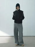 [Daihe] Winter New Leisure Standing Collar Polar Bear Hair Double Zipper Simple Versatile Vest Coat H7861-Outfit