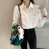Zingj Shirt Female Long Sleeve Korean Version Design Sense Small Summer New Women's Salt Department Wear Shirt Female Jacket-Outfit