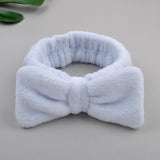 New OMG Letter Coral Fleece Wash Face Bow Hairbands For Women Girls Headbands Headwear Hair Bands Turban Hair