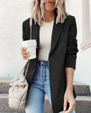 Zingj Wise Women's New Autumn And Winter Suit Jacket Cardigan Top Lapel