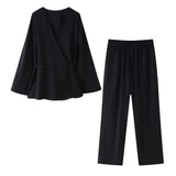 New Spring Style Kimono Coat 5427743 Trousers 5427431 211-1-Outfit