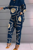 Fashionable Autumn And Winter Women's Casual Comfortable Printed Long-Sleeved Trousers