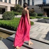 Zingj Seaside Vacation Strapless Dress Long Design Advanced Sense Minority Super Fairy Back Beach Dress