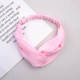 Headband Cross Top Knot Elastic Hair Bands Soft Solid Color Girls Hairband Hair Accessories Twisted Knotted