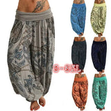Digital Printing Long Wide-leg Casual