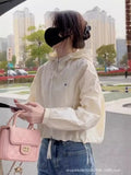 Sunscreen Clothing Female Summer Thin Coat Female Short Short 2024 New Loose Hooker Sunscreen Jacket-Outfit
