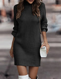 Solid Color Long Sleeve Fashion High