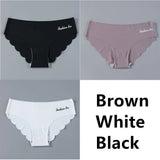 Seamless Panties Ladies Thong Plus Size Women Sexy G String Low Waist Panty Solid Ice Silk Intimates Underwear M-XL