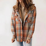 2025 Women's Jacket Long Sleeve Hairy Hooded Jacket Jacket With