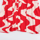 New Printed Belt Decorated With Long Dress