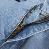 And Winter New Pleated Baggy Jeans