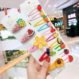 Pcs/Set Girls Cute Cartoon Animals Fruit 5 Cm Hairpins Children Lovely Hair Clips Barrettes Gift Kids Hair Accessories