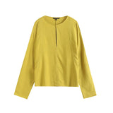 Summer Casual Lazy Wind Relaxing V-Collar Long-Sleeved