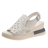 Zingj New Korean Version Of Sports Sandals Women Wear Summer One-Line Buckle Belt Women's Shoes Casual Platform Soft Platform Sandals Women- Outfit