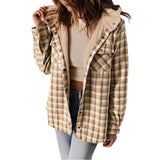 2025 Women's Jacket Long Sleeve Hairy Hooded Jacket Jacket With