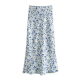 Spring Print Slim Shirt 2580126 Medium Skirt