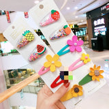 Pcs/Set Girls Cute Cartoon Animals Fruit 5 Cm Hairpins Children Lovely Hair Clips Barrettes Gift Kids Hair Accessories