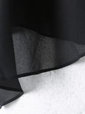 Chinese Style Jacquard Spliced Chiffon Horse Clip Loose Version Of Large Size Women's Ridge Shoulder Waistcoat Thin In Spring And