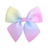 Pcs/lot Rainbow Grosgrain Ribbon Hair Bows With Clips For Girls Boutique Hair Clips Hairpins Barrettes Kids Hair