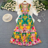 High-End Socialite Temperament Short-Sleeved Lapel Waist Show Thin A-Character Printed Shirt