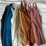 Tanks Women V-neck Knitted All-match Summer Thin Cozy Casual Loose Ulzzang Fashion Solid Simple Streetwear Popular