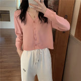 Zingj Coat Long-Sleeved Thin Jacket Autumn 2024 New Korean Version Loose Short With A Small Knit-Outfit