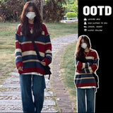 Zingj Joker Sweater Autumn Winter New Hong Kong Flavor Retro Chic Korean Languid Lazy College Inside The