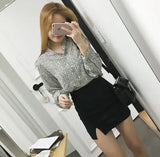 New Fashion Women Office Formal Pencil Skirt Spring Summer Elegant Slim Front Slit Midi Black/Red OL