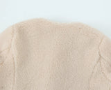 New Spring Buckle Plush Jacket Jacket