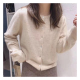 Zingj New Round-Necked Purple Sweater In Early Autumn Is Loose And Wears A Sweater