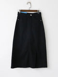 Slit Long Denim Skirts For Women Jeans White Summer 2022 Maxi Skirt Pencil Khaki Denim Skirt High Waist Office For