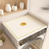 Zingj Automatic Drum Washing Machine Dust Leather Cover Microwave Oven Refrigerator Waterproof Cover Bedside Table Cover Towel- Outfit