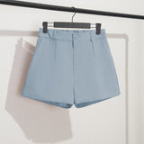 Zingj Photo Suit Shorts Female Summer 2024 New High Waist Loose Gray Five Minute Pants Straight Tube Hong Kong Flavor Casual