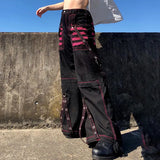 Early Spring New Women's Wear Loose Color Striped Mesh Stitching Dark Chain Ribbon Woven