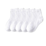 Pairs/lot 1 to 12 Years Summer Solid White Cotton Socks For Children Socks Spring No-show Low Cut Socks Boys Girls Boat