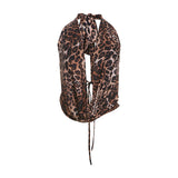 Summer New Women's Sexy Hot Babes Tidly Leopard Print Bare Back Hanging Neck Strap