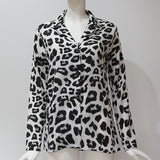 Zingj Autumn Sexy Leopard Print Chiffon Shirt Women's Shirt OL Temperament Commuter
