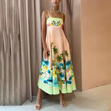 2025 Women's New Temperament Elegant High-Waist Print Slings Casual Fashion