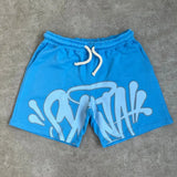 Aesthetic High Street Hip-Hop Printed Letter Short-Sleeved T-Shirt Shorts Men's Summer Tide Brand Leisure Sports