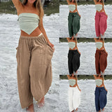 Waist Pleated High Wide Leg Loose