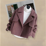 Zingj Temperament Wear A Fried Street Suit Female 2024 Autumn Winter Stylish Show Skinny Jeans Short Woolen Coat Three-Piece Set-Outfit