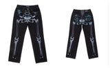 Wide-Legged Jeans Men's Fashion Black Baggy Jeans Men's Rap