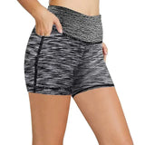 Yoga Pants Pocket High Waist Elasticity Pure Color Breathable Exercise Running Training Fitness