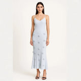 Women's New Sleeveless Dress Three-Dimensional Heavy Industry Knitted Back