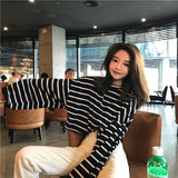Long Sleeve T-shirts Women Baggy Tshirts Mujer All-match Cropped O-neck Casual Tops Korean Style Teens Students Chic