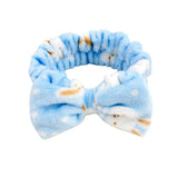 New OMG Letter Coral Fleece Wash Face Bow Hairbands For Women Girls Headbands Headwear Hair Bands Turban Hair