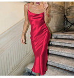 Summer Solid Color Section Sexy Temperament With A One-Step Skirt Dress Dress